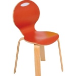 Stuhl Pearl, robuste, geölte Oberfläche, Gestell Massivholz, stapelbar 